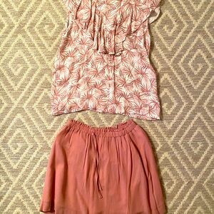 Children Chic summer girls skirt and top set.